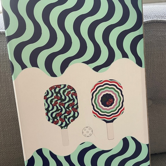 Anthropologie pickle ball set. Includes two racquets, one ball, storage bag - Picture 3 of 5